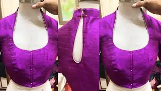 Halter Neck Blouse ki stitching | उची कॉलर वाली ब्लॉऊज सिलाई | Blouse neck design #goldendesigner 