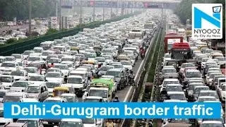 Huge jam at Delhi-Gurugram border, traffic amid planned protest