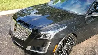 Turtle Wax Black Hybrid Solutions Ceramic Acrylic 2014 Cadillac CTS E&G Classic Grille Lexani Wraith
