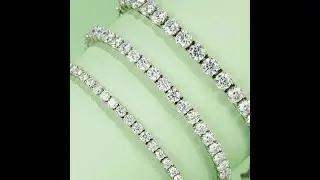 Messi Jewelry - 10K Gold Jewelry Lab Grown Diamond Tennis Chain HPHT Lab Grown Bracelet Bracelets