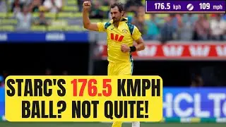 Mitchell Starc ball clocked at 176.5 kmph, fans have a laugh at faulty speed gun |Sports Today