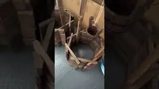 Aoxun Wooden Wishing Well Planter