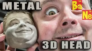 3D Printing My Head w/ New Bronze Metal Composite Material - @Barnacules