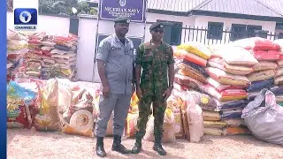 Navy Hands Over 1000 Seized Bags Of Rice To Customs