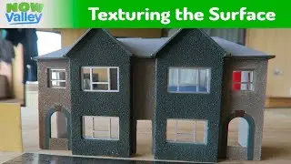 Adding Texture to Styrene Model Buildings | Cement Render Texture on plastic Model Kits