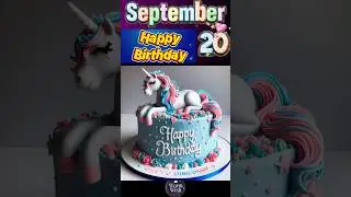 20 September Birthday Wishes 🩵💐🧡 | Happy Birthday Song #happybirthday  #birthdaystatus #shorts