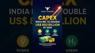 India Inc Gears Up for a Capex Boom!India is all set to double capital expenditure to $850 Billion