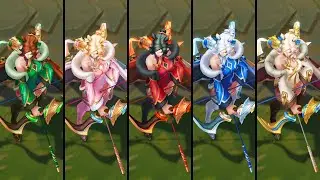 All Firecracker Ashe Chromas (League of Legends)