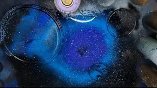 Glow in the Dark Galaxy Spray Paint Art #artist #asmr #space #subscribe #sprayart #spraypainting