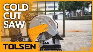 TOLSEN 355mm Cold Cut Saw | Powerful 2600W Metal Cutting Machine in Action!