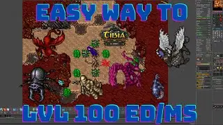 Easy way to get 100 lvl ED/MS solo (Tibia 2022) [PL/ENG]