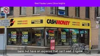 Best Payday Loans Citrus Heights