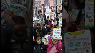 Bringing Smiles: NGO Spreads Joy with Colorful Books and Colors for Children