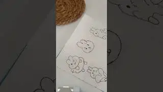 home make stickers 🐰 #ytshorts #chutti craft # stickers