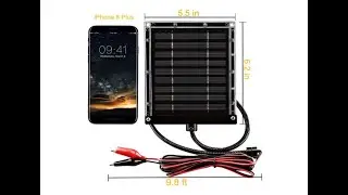 ZEALLIFE 6V 1w Solar Panel to Recharge Deer Feeder Battery Waterproof Outdoor Solar Charger-Overview