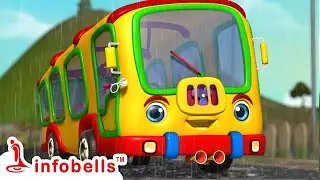 My School Bus Is Coming, My Dear School Bus Song | Baby Rhymes & Songs | Infobells