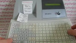 How To Put Pub Cafe Business Name Receipt Header Message Sharp XE-A213 / XE-A213B / XEA213