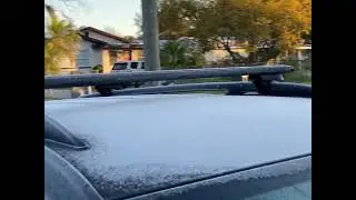 Snow in Lakeland Florida #snowfall 