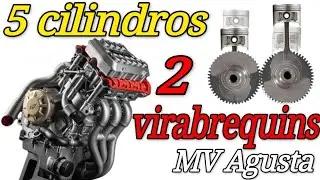 Motor 5 cilindros Square com 2 virabrequins da MV AGUSTA - Como funciona?