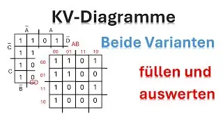 KV-Diagramm  mit 2 Beschriftungsvarianten füllen und auswerten / Digitaltechnik