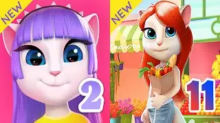 My Angela 11 Vs My Talking Angela 2 Two Screens - Android Gameplay