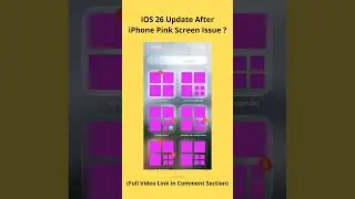 iOS 26 Update After iPhone Pink Screen Issue #shorts #ios26