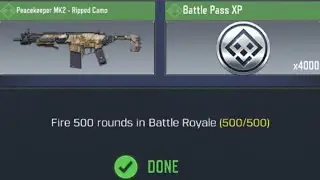 Call Of Duty Mobile Fire 500 Rounds in Battle Royale Task Complete