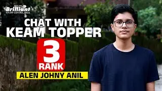 KEAM 2024 | 3rd Rank Holder | Allen Johny Anil | Chat with KEAM Topper