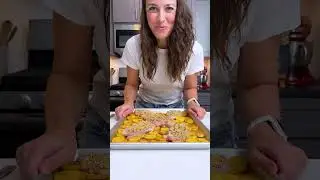 Everything Bagel Chicken & Potatoes (Easy Sheet Pan Dinner) #shorts