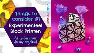Experimenteel Block printen -Things that matter: deel 1: de ondergrond