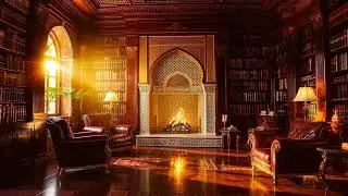 Moroccan Soul & Ralph Lauren Aesthetic 🪵 Saffron Smoke (Cozy Fireplace Ambience)