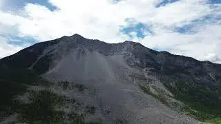 Deadly Mountain. Frank Slide, Alberta. DJI Drone (4 K)