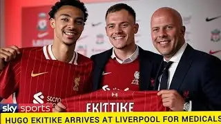 SHOCKING!! HUGO EKITIKE ARRIVES AT ANFIELD FOR MEDICAL AFTER SECRET SIGNING DEAL!