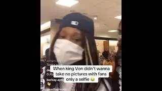Von only wanted selfies with the fans🖤🕊️ #rap #rapper #kingvon #otf