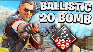 🔥 INSANE 20 BOMB WITH BALLISTIC GAMEPLAY IN APEX LEGENDS! 🔥