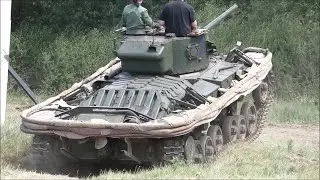 Valentine Mark IX DD Duplex Drive Tank running at the Overlord Show 2025