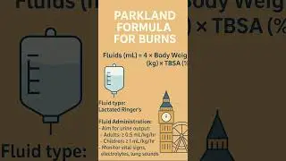 Parkland Formula for Burns #nursing #biology #education