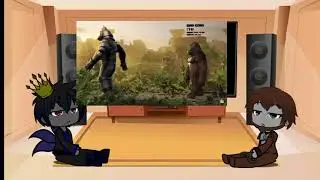 Kaiju React to Evolution Of King Kong | Size Comparison | Gacha Club