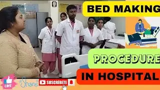 Bed making Procedure in Nursing // Nursing Practical // Open bed making Procedure in hindi