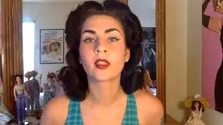 Quick and Easy 1940s Half Updo