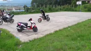 Nepali bike stunt fails