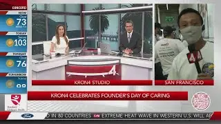 KRON4 volunteers arrive at SFM Food Bank