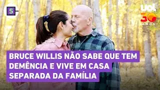 Bruce Willis n&atilde;o sabe que tem dem&ecirc;ncia e vive em casa separada da fam&iacute;lia; esposa detalha visitas