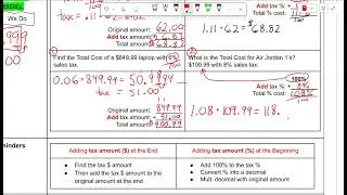 U4 4 Sales Tax, Tip, and Markup