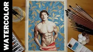 Painting Tutorial Time lapse Episode (137) Contemporary Art with Dot #watercolorpainting #zakpopart
