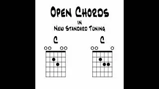 Two Open C Chords in New Standard Tuning