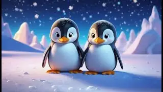 Five Sleepy Penguins Sliding Together | Nursery Rhymes for Kids & Baby Songs