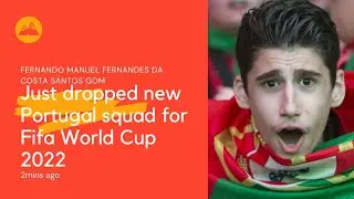 Fernando Manuel da Costa Santos the portuguese coach has now confirmed Portugal's🇵🇹 squad😱.