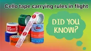 flight cabin baggage rules | Is cello tape allowed in flight?|#aviation #facts