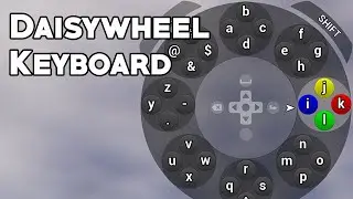 'Daisywheel' Controller Keyboard (UE5)